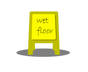 wet floor sign